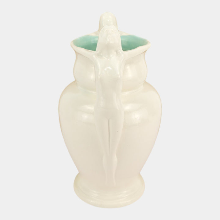 Red Wing Rumrill 1930s Vintage Art Deco Pottery Nude Athenian Vase 569