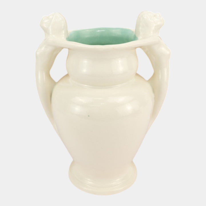 Red Wing Rumrill 1930s Vintage Art Deco Pottery Nude Athenian Vase 569