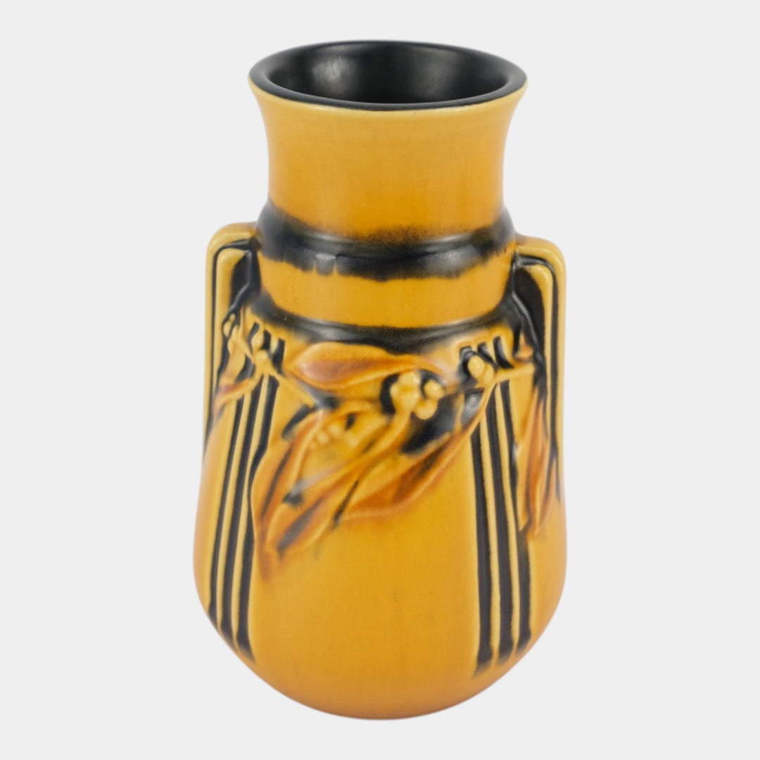 Roseville Laurel Yellow 1934 Vintage Art Pottery Flower Vase 667-6