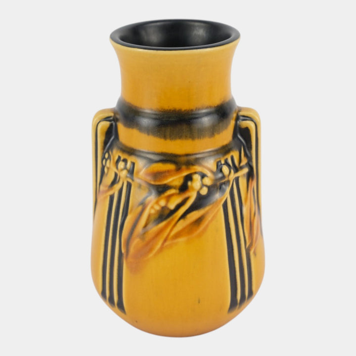 Roseville Laurel Yellow 1934 Vintage Art Pottery Flower Vase 667-6