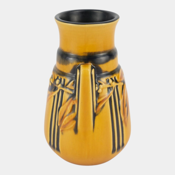 Roseville Laurel Yellow 1934 Vintage Art Pottery Flower Vase 667-6
