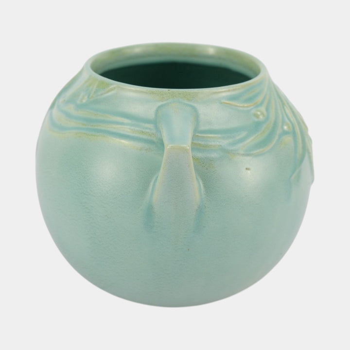 Roseville Velmoss II Green 1935 Vintage Art Deco Pottery Ceramic Bowl Vase 265-6