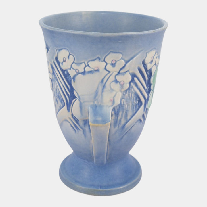 Roseville Clemana Blue 1936 Vintage Art Pottery Ceramic Vase 753-8