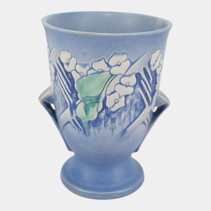 Roseville Clemana Blue 1936 Vintage Art Pottery Ceramic Vase 753-8