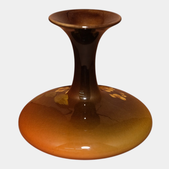 Rookwood 1901 Art Pottery Brown Floral Decorated Bud Vase 715DD Demarest
