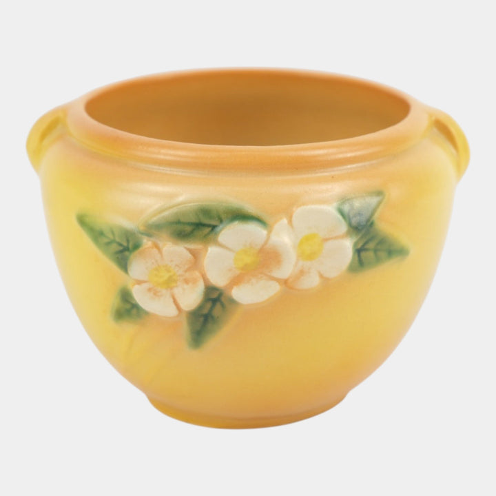 Roseville Pottery Mock Orange Yellow 1950 Mid Century Jardiniere Planter 900-4