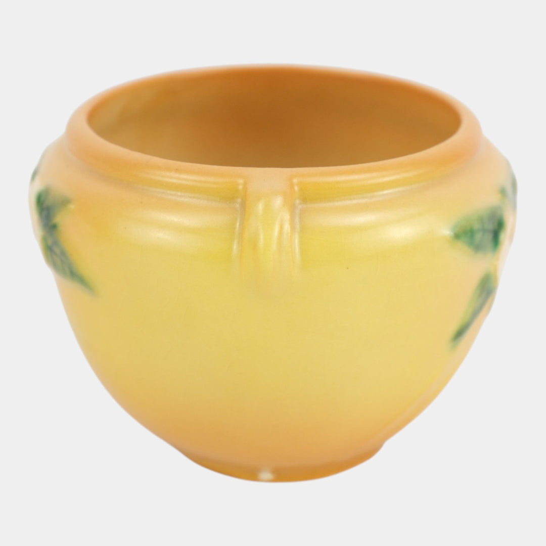 Roseville Pottery Mock Orange Yellow 1950 Mid Century Jardiniere Planter 900-4
