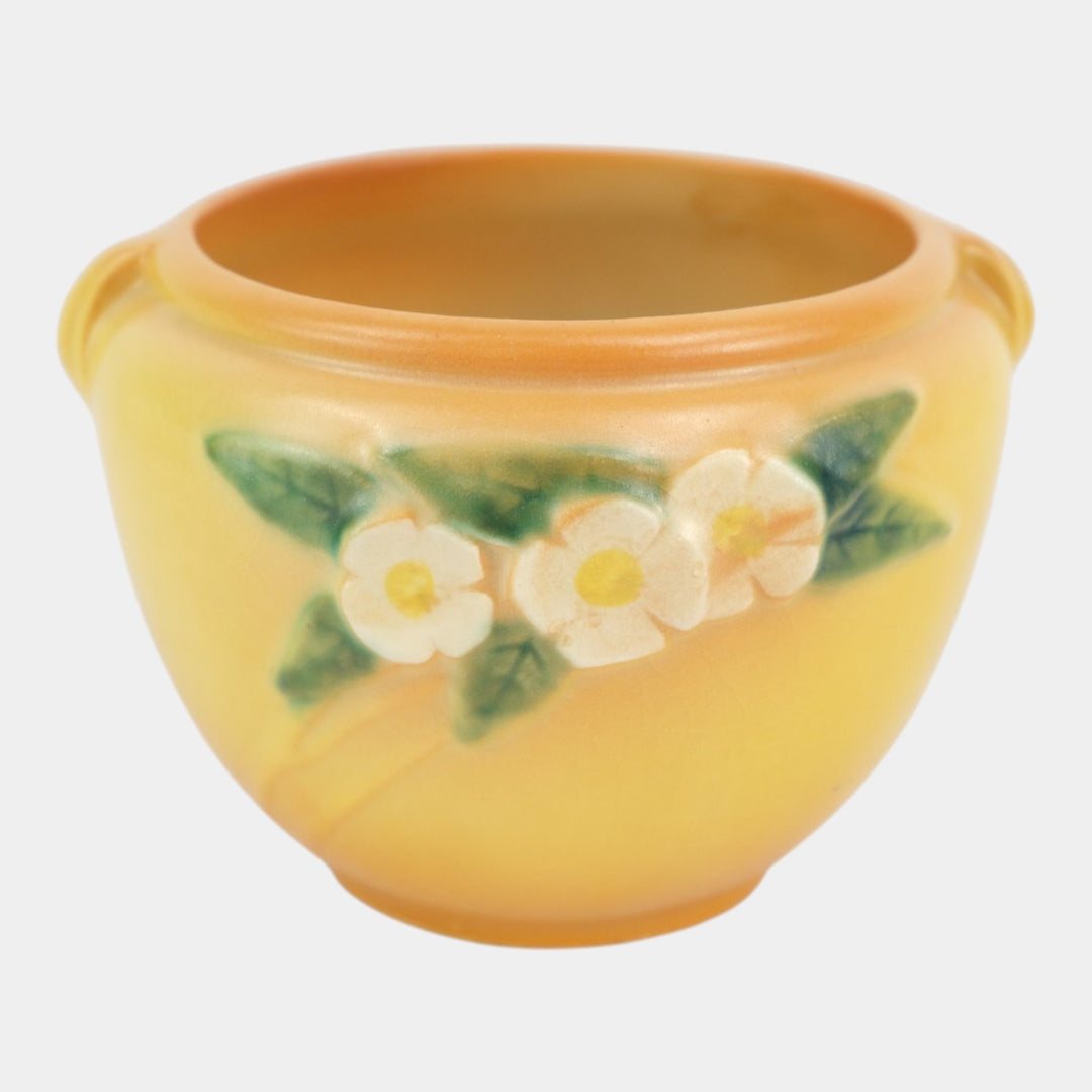 Roseville Pottery Mock Orange Yellow 1950 Mid Century Jardiniere Planter 900-4