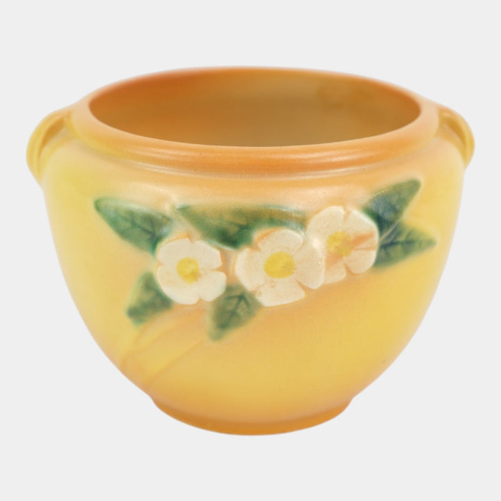 Roseville Pottery Mock Orange Yellow 1950 Mid Century Jardiniere Planter 900-4
