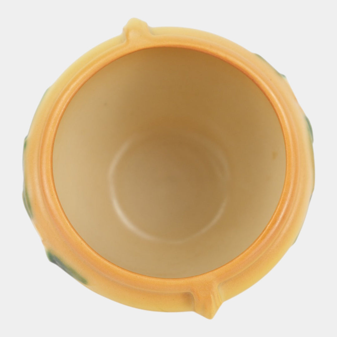 Roseville Pottery Mock Orange Yellow 1950 Mid Century Jardiniere Planter 900-4