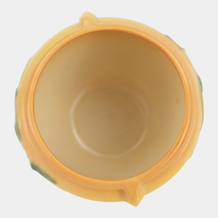 Roseville Pottery Mock Orange Yellow 1950 Mid Century Jardiniere Planter 900-4