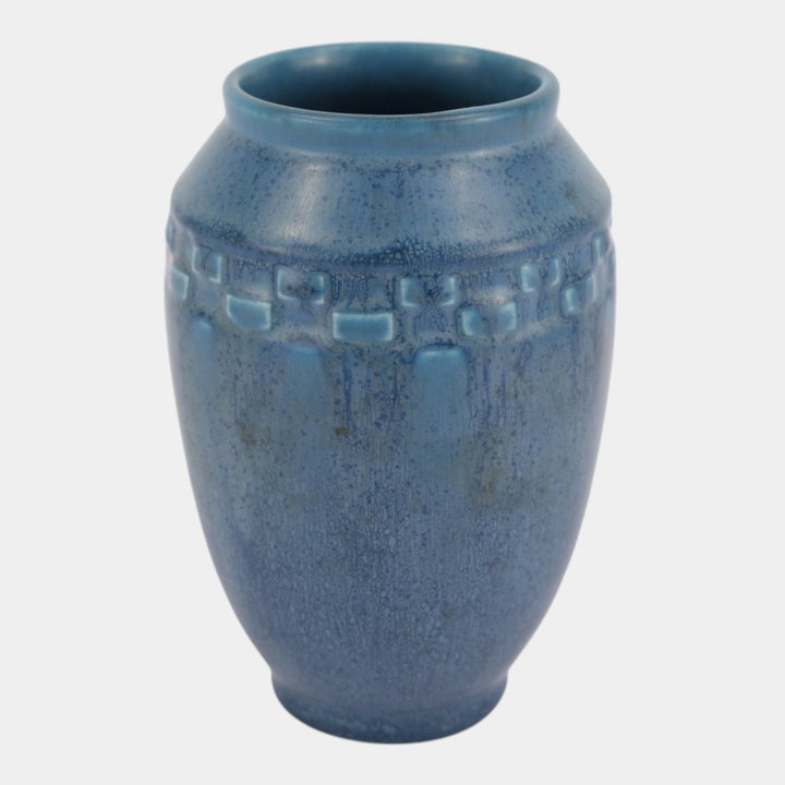 Rookwood 1930 Vintage Arts Deco Pottery Matte Blue Ceramic Flower Vase 2284