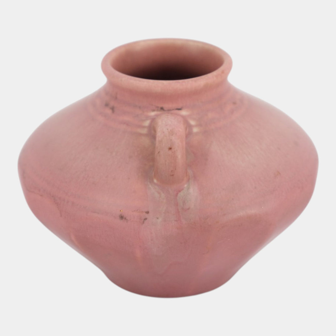 Rookwood 1930 Vintage Arts And Crafts Pottery Pink Ceramic Vase 6103