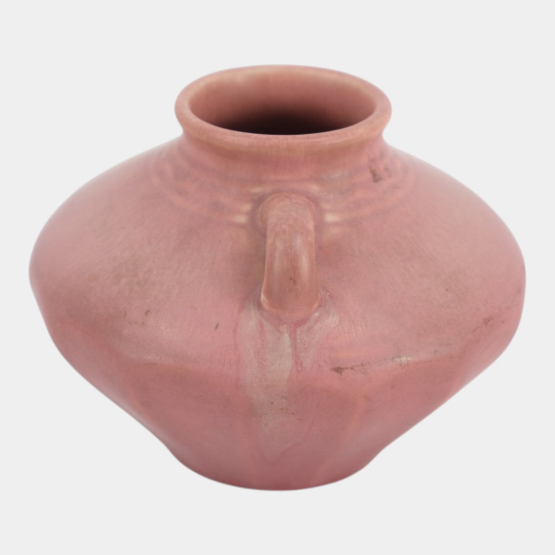 Rookwood 1930 Vintage Arts And Crafts Pottery Pink Ceramic Vase 6103