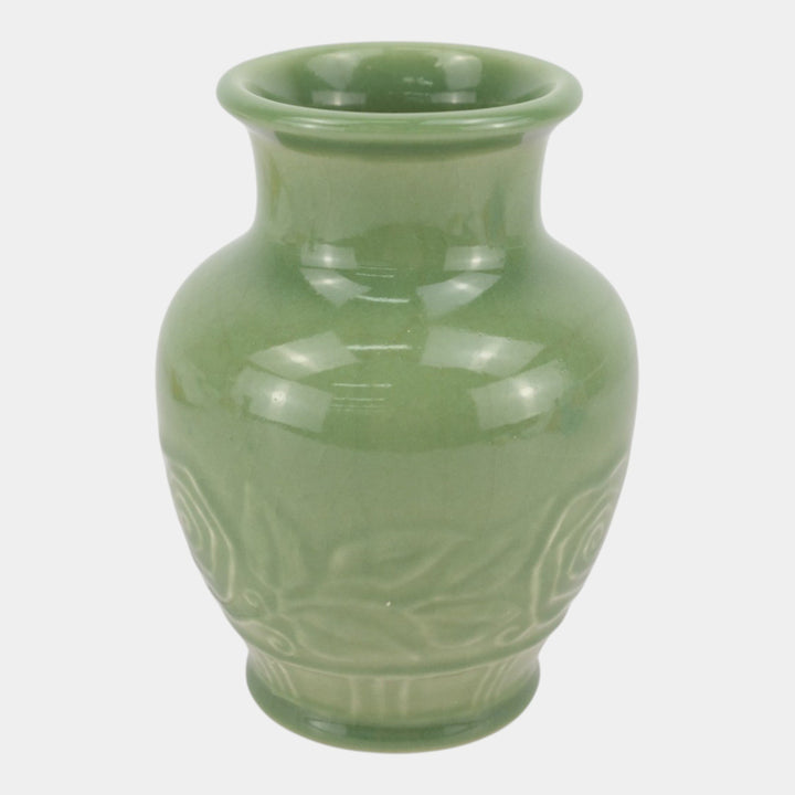 Rookwood 1944 Vintage Mid Century Modern Pottery Green Ceramic Vase 6767