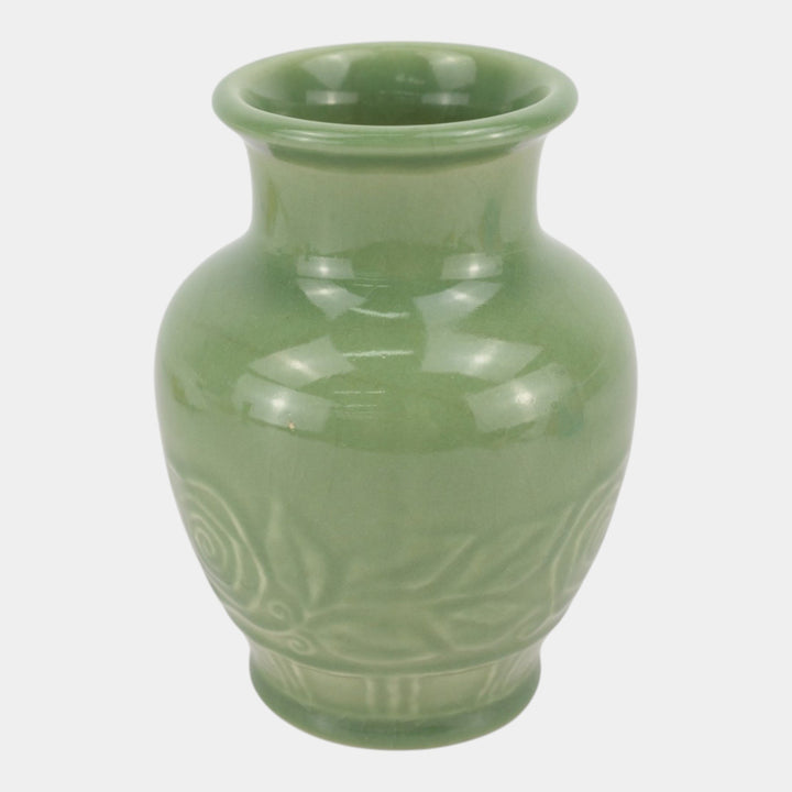 Rookwood 1944 Vintage Mid Century Modern Pottery Green Ceramic Vase 6767