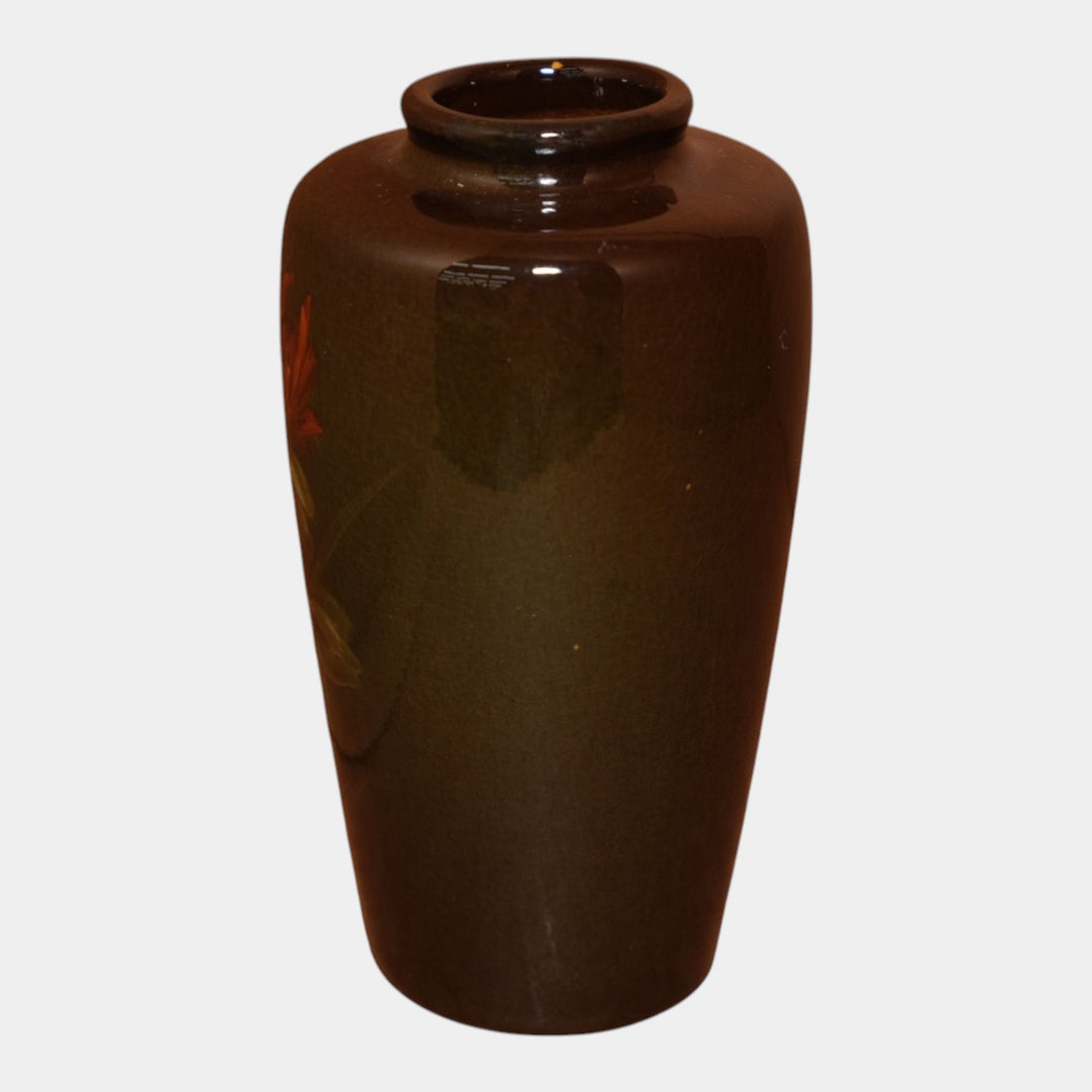Weller Louwelsa 1900s Vintage Art Pottery Brown Ceramic Flower Vase