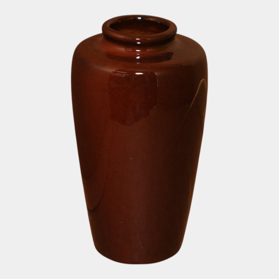 Weller Louwelsa 1900s Vintage Art Pottery Brown Ceramic Flower Vase