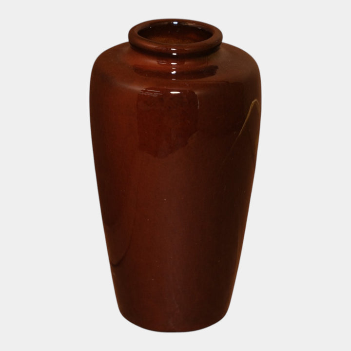 Weller Louwelsa 1900s Vintage Art Pottery Brown Ceramic Flower Vase