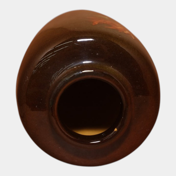 Weller Louwelsa 1900s Vintage Art Pottery Brown Ceramic Flower Vase