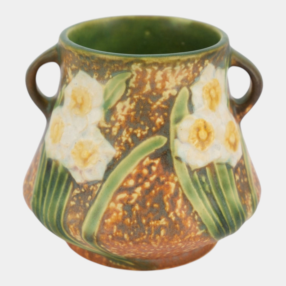 Roseville Jonquil 1931 Vintage Arts And Crafts Ceramic Flower Vase 539-4