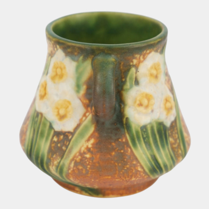 Roseville Jonquil 1931 Vintage Arts And Crafts Ceramic Flower Vase 539-4