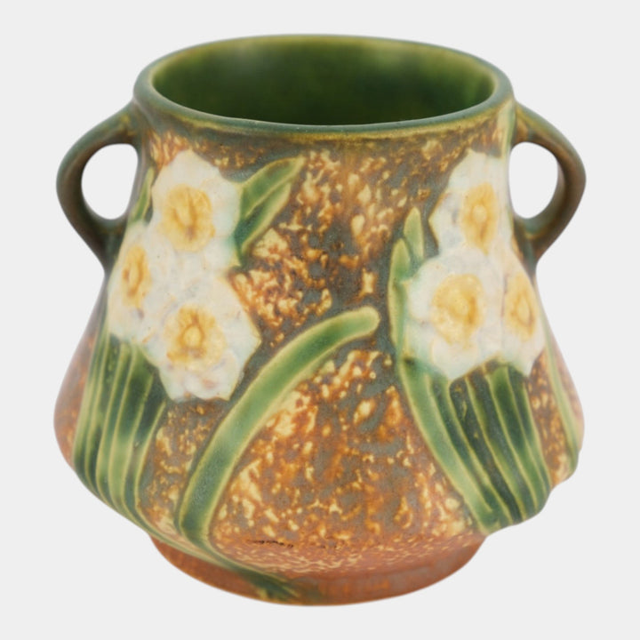 Roseville Jonquil 1931 Vintage Arts And Crafts Ceramic Flower Vase 539-4