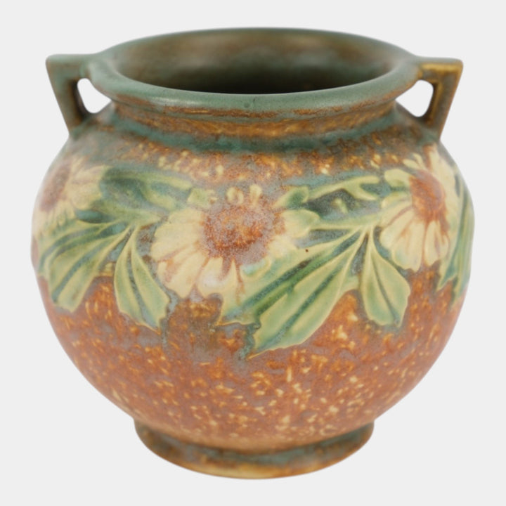Roseville Dahlrose 1928 Arts & Crafts Pottery Ceramic Jardiniere 614-4