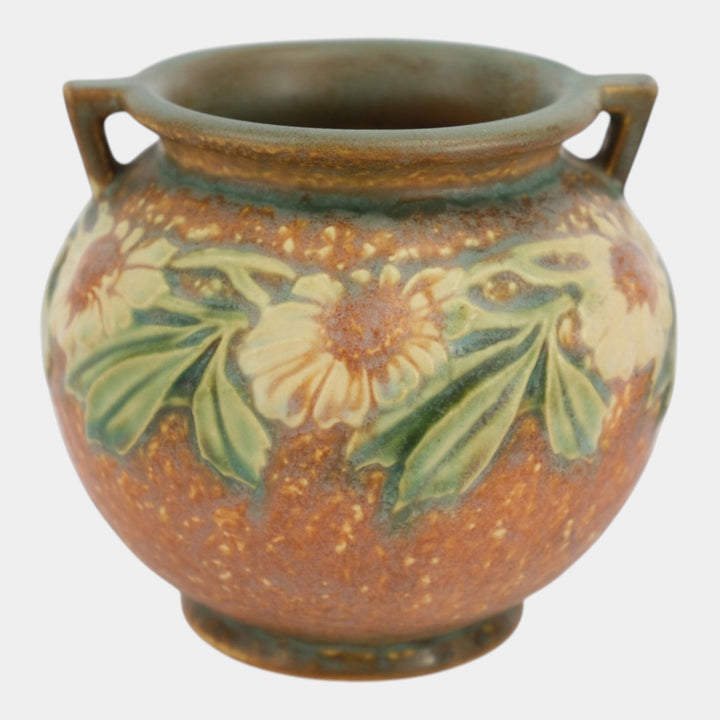 Roseville Dahlrose 1928 Arts & Crafts Pottery Ceramic Jardiniere 614-4