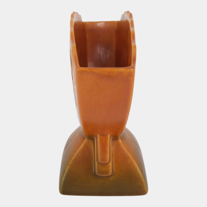 Roseville Silhouette Nude Russet 1950 Mid Century Modern Pottery Vase 783-7