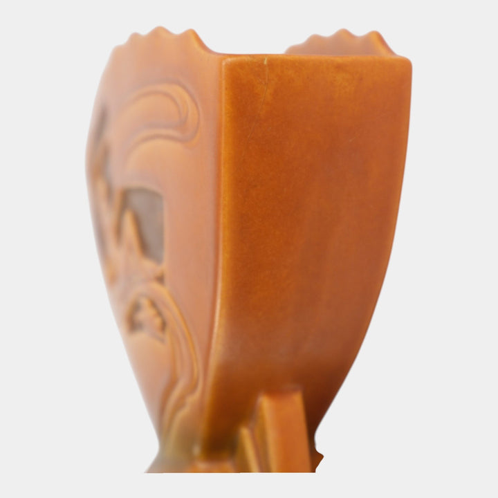 Roseville Silhouette Nude Russet 1950 Mid Century Modern Pottery Vase 783-7
