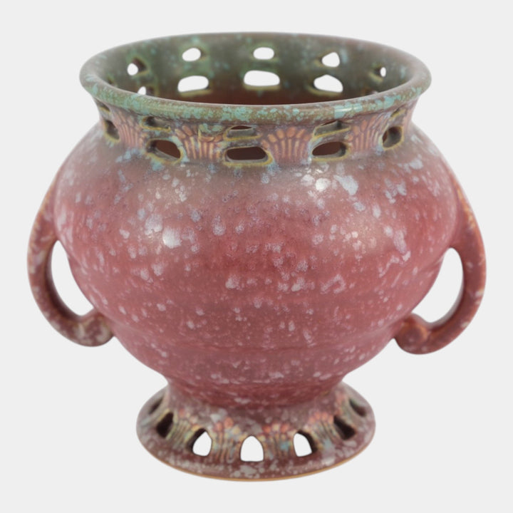 Roseville Ferella Red 1930 Vintage Art Deco Pottery Ceramic Flower Vase 504-5