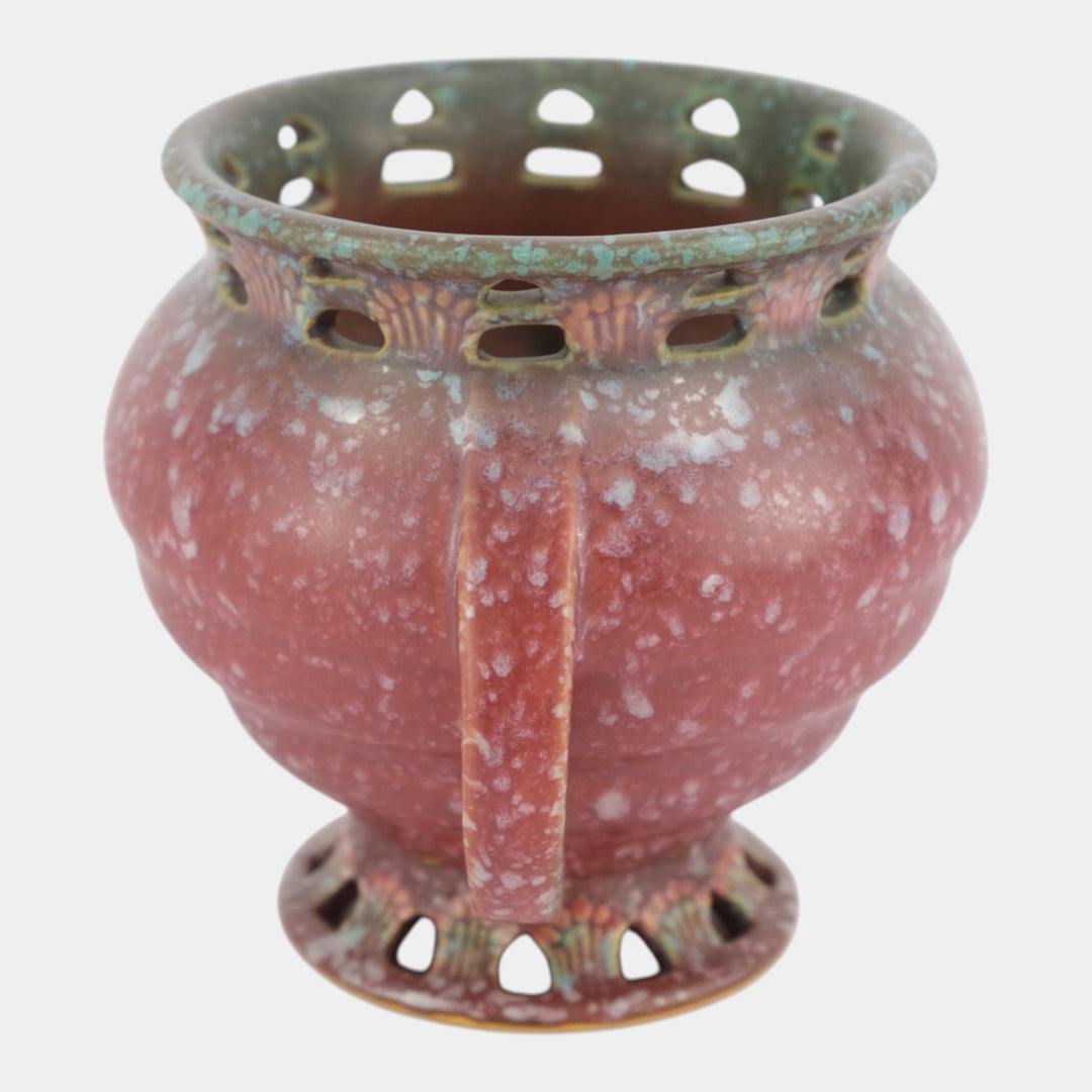 Roseville Ferella Red 1930 Vintage Art Deco Pottery Ceramic Flower Vase 504-5