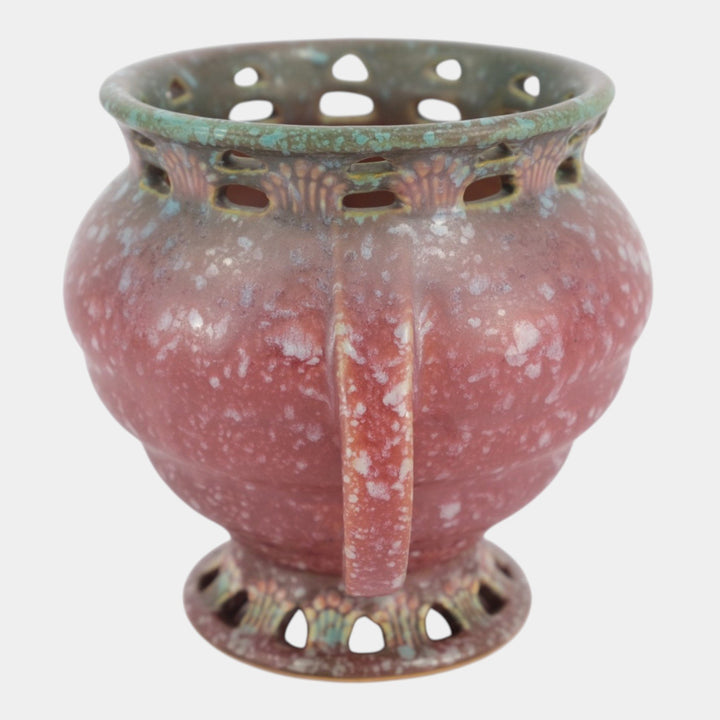 Roseville Ferella Red 1930 Vintage Art Deco Pottery Ceramic Flower Vase 504-5