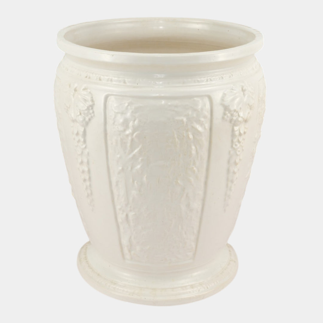 Roseville Florentine Ivory 1933 Vintage Art Pottery Ceramic Sand Jar 764-14