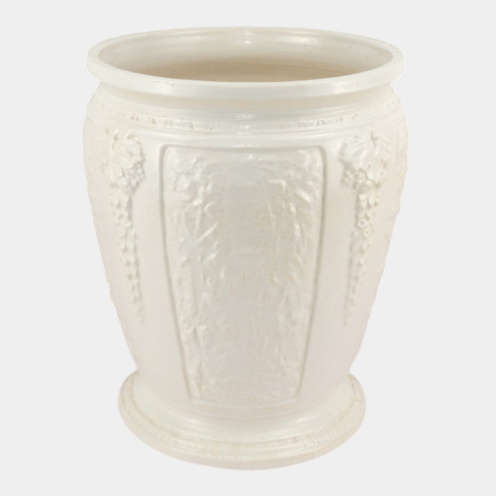 Roseville Florentine Ivory 1933 Vintage Art Pottery Ceramic Sand Jar 764-14