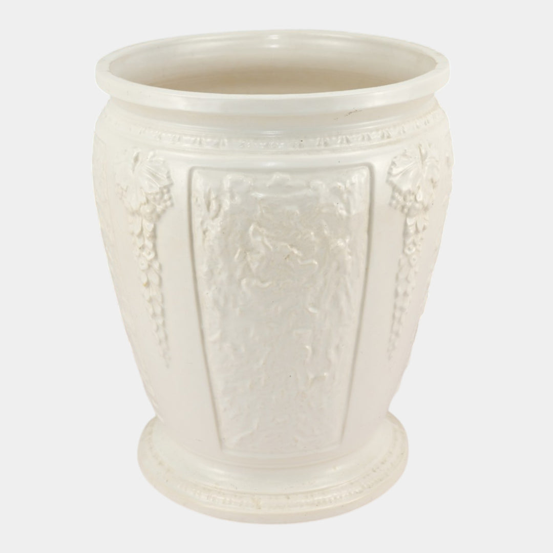 Roseville Florentine Ivory 1933 Vintage Art Pottery Ceramic Sand Jar 764-14