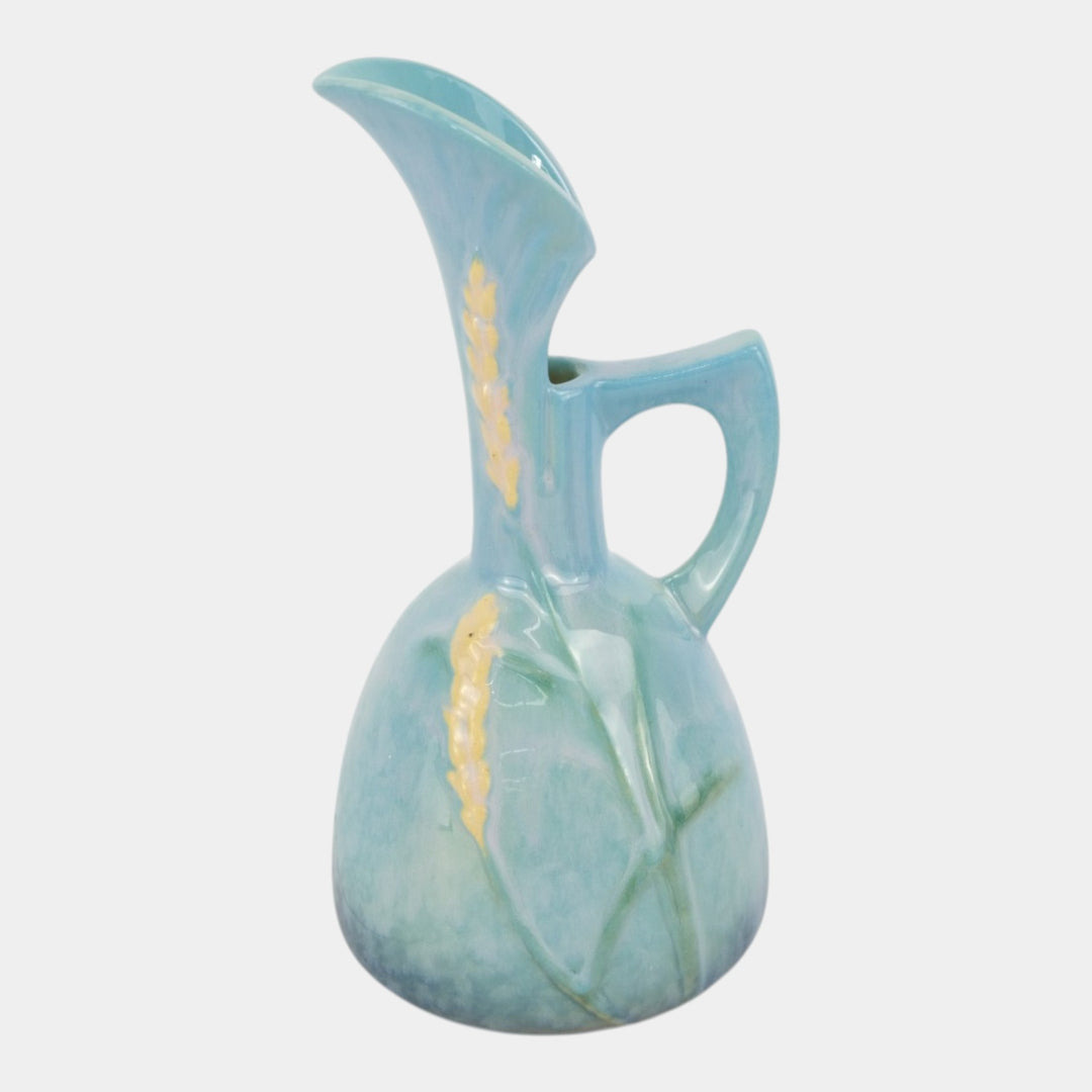 Roseville Wincraft Blue 1948 Mid Century Modern Pottery Ceramic Ewer 216-8
