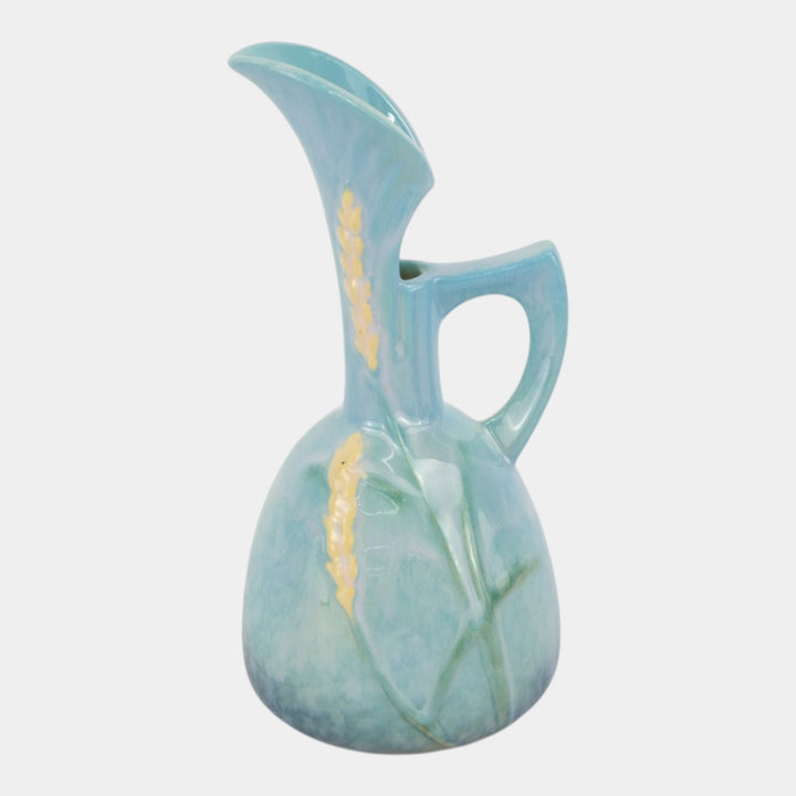 Roseville Wincraft Blue 1948 Mid Century Modern Pottery Ceramic Ewer 216-8
