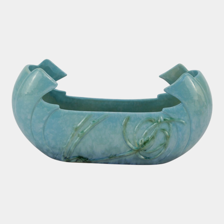 Roseville Wincraft Blue 1948 Mid Century Modern Pottery Ceramic Planter 231-10
