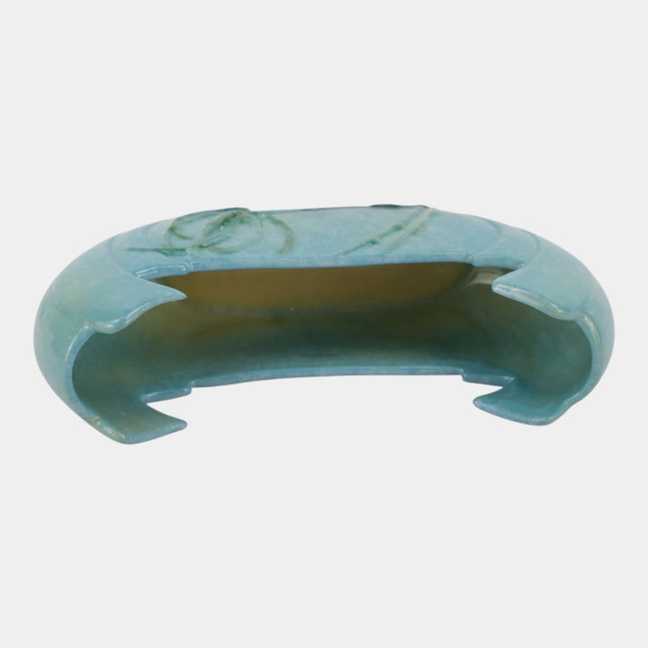 Roseville Wincraft Blue 1948 Mid Century Modern Pottery Ceramic Planter 231-10