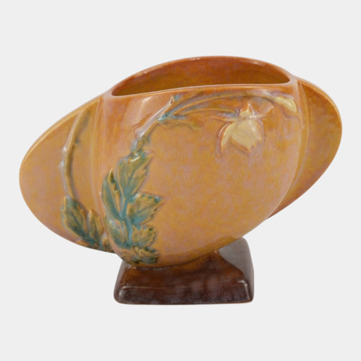 Roseville Wincraft Orange 1948 Mid Century Modern Pottery Ceramic Vase 241-6