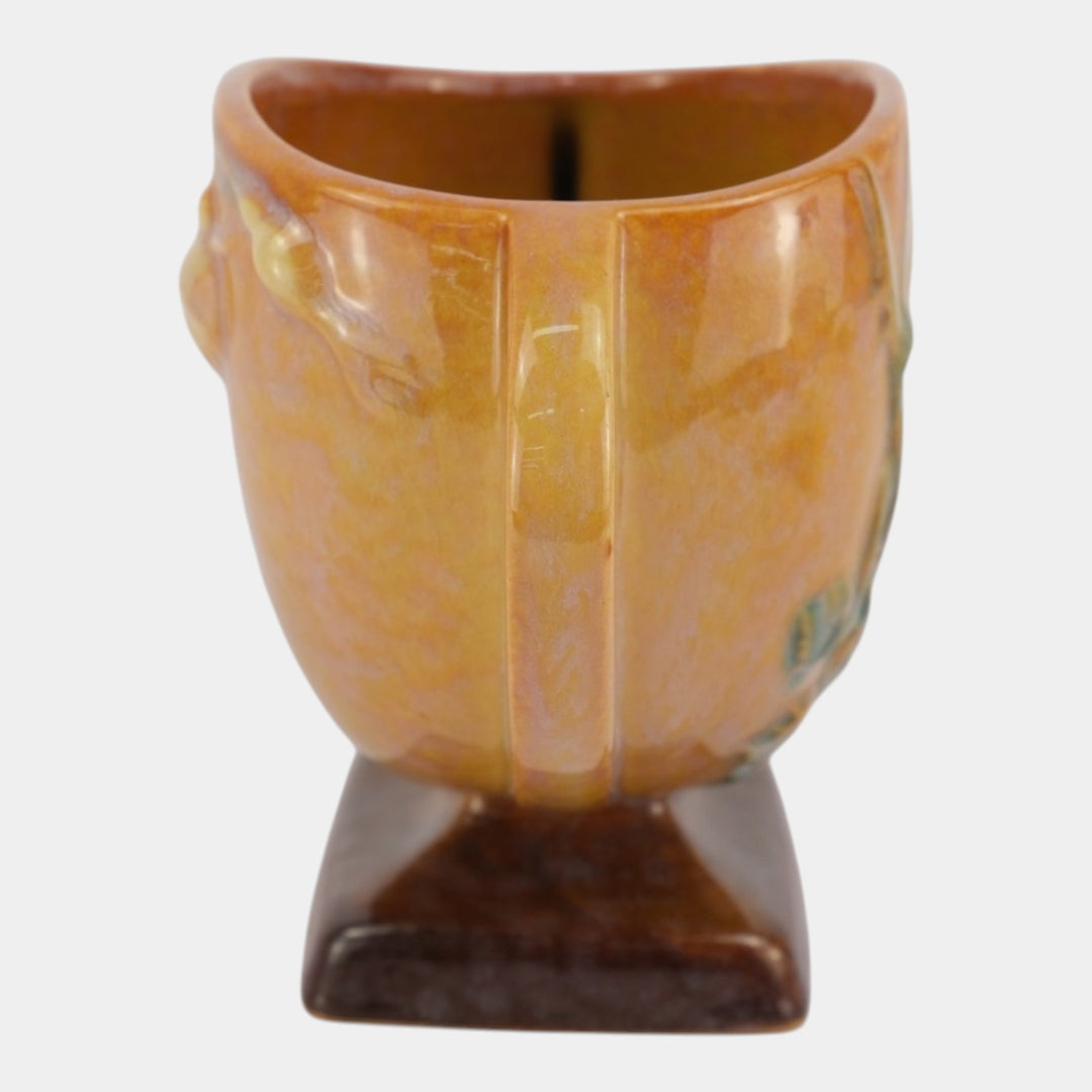 Roseville Wincraft Orange 1948 Mid Century Modern Pottery Ceramic Vase 241-6