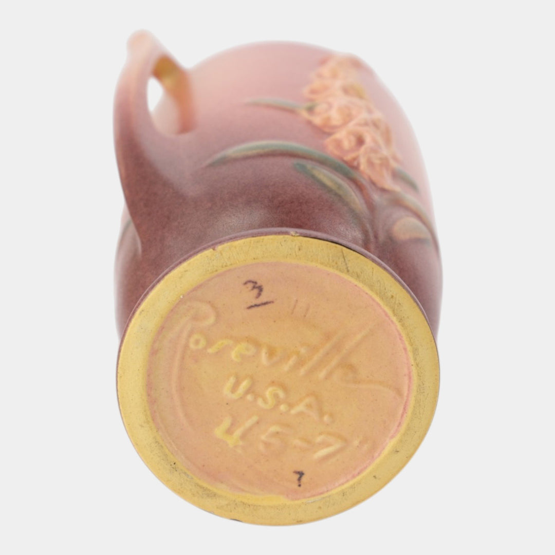 Rosville Foxglove Pink 1942 Mid Century Modern Pottery Ceramic Vase 45-7