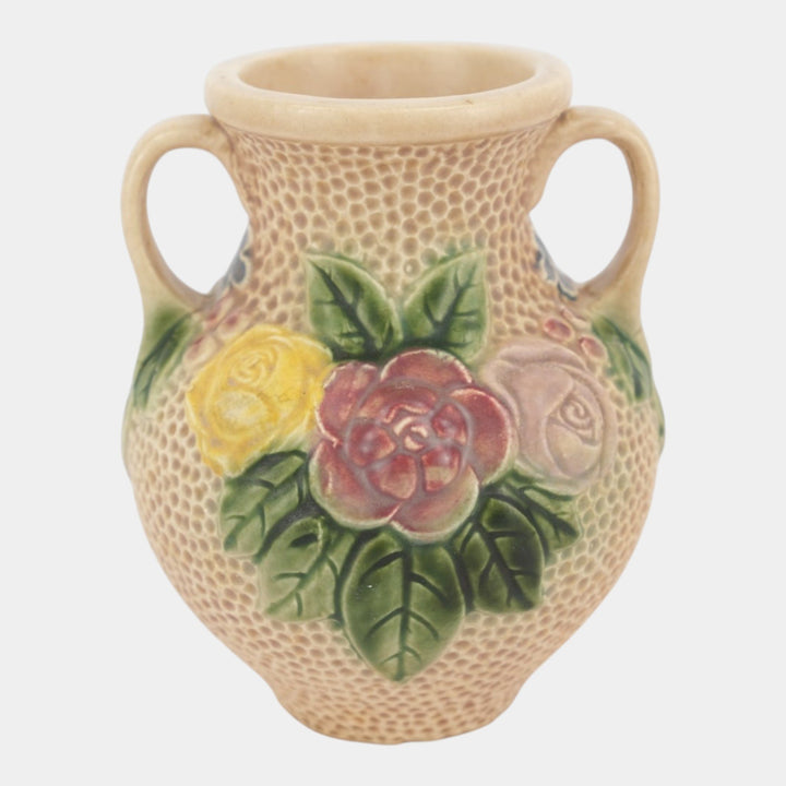 Roseville Rozane 1917 Pink Tint Vintage Art Pottery Ceramic Vase 110-6