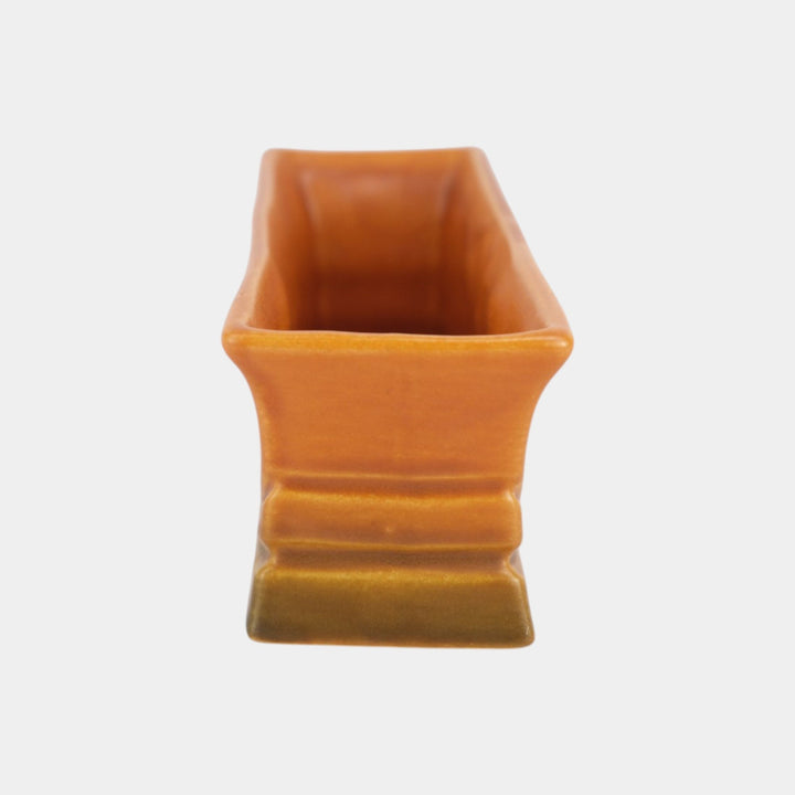 Roseville Silhouette Russet 1950 Mid Century Modern Window Box Planter 768-8