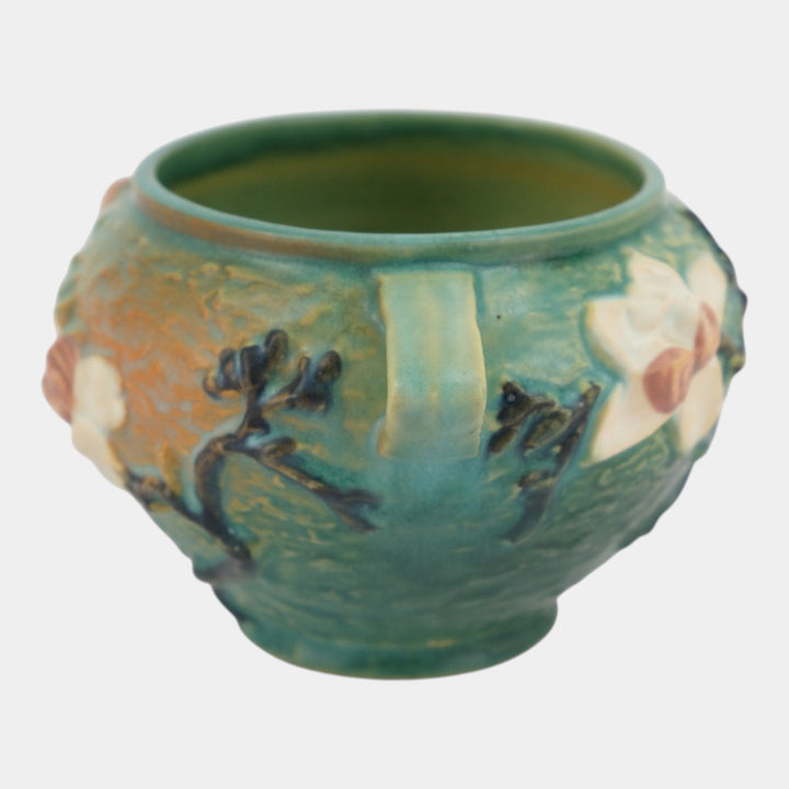Roseville Magnolia Green 1943 Vintage Art Pottery Jardiniere Planter 665-4