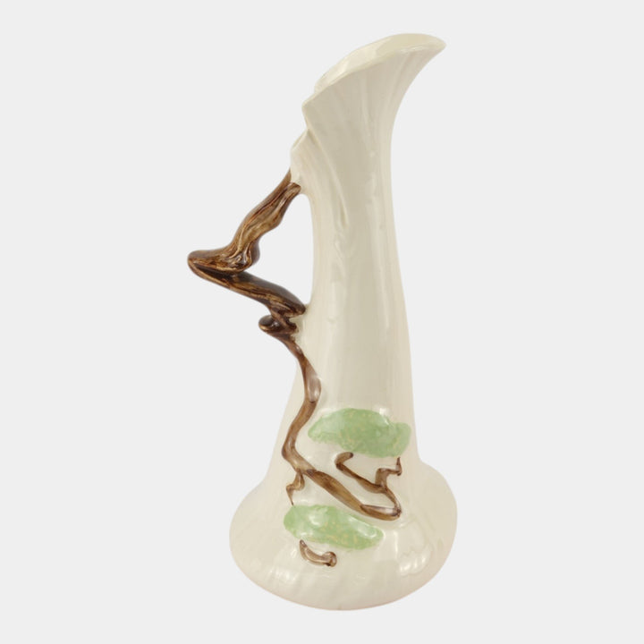 Roseville Ming Tree White 1949 Mid Century Modern Pottery Ceramic Ewer 516-10
