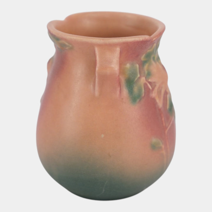 Roseville Columbine Pink 1941 Mid Century Modern Pottery Ceramic Vase 12-4