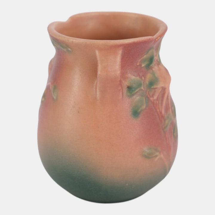 Roseville Columbine Pink 1941 Mid Century Modern Pottery Ceramic Vase 12-4